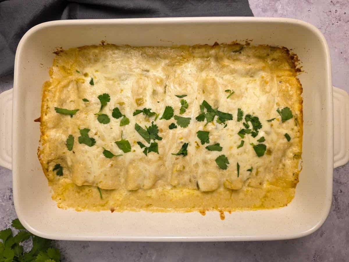 Sour Cream Chicken Enchiladas