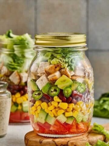 Southwest Chicken Salad in a Jar