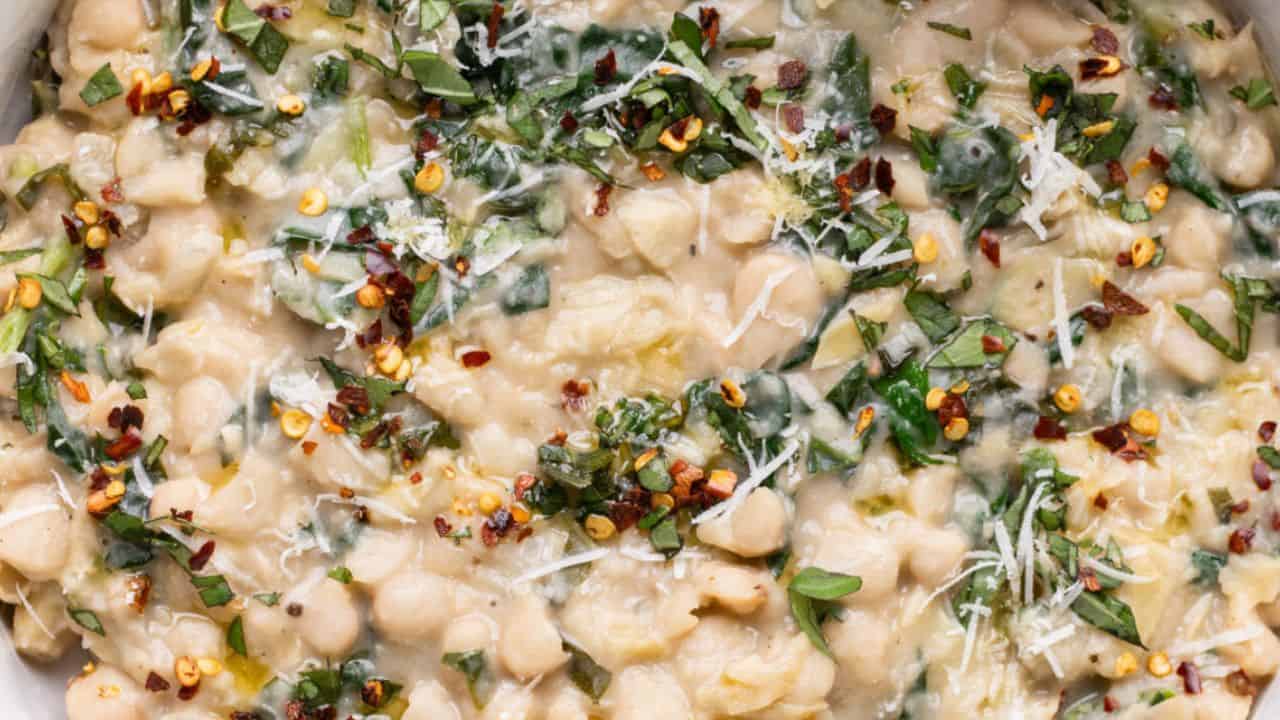 Spinach Artichoke Beans