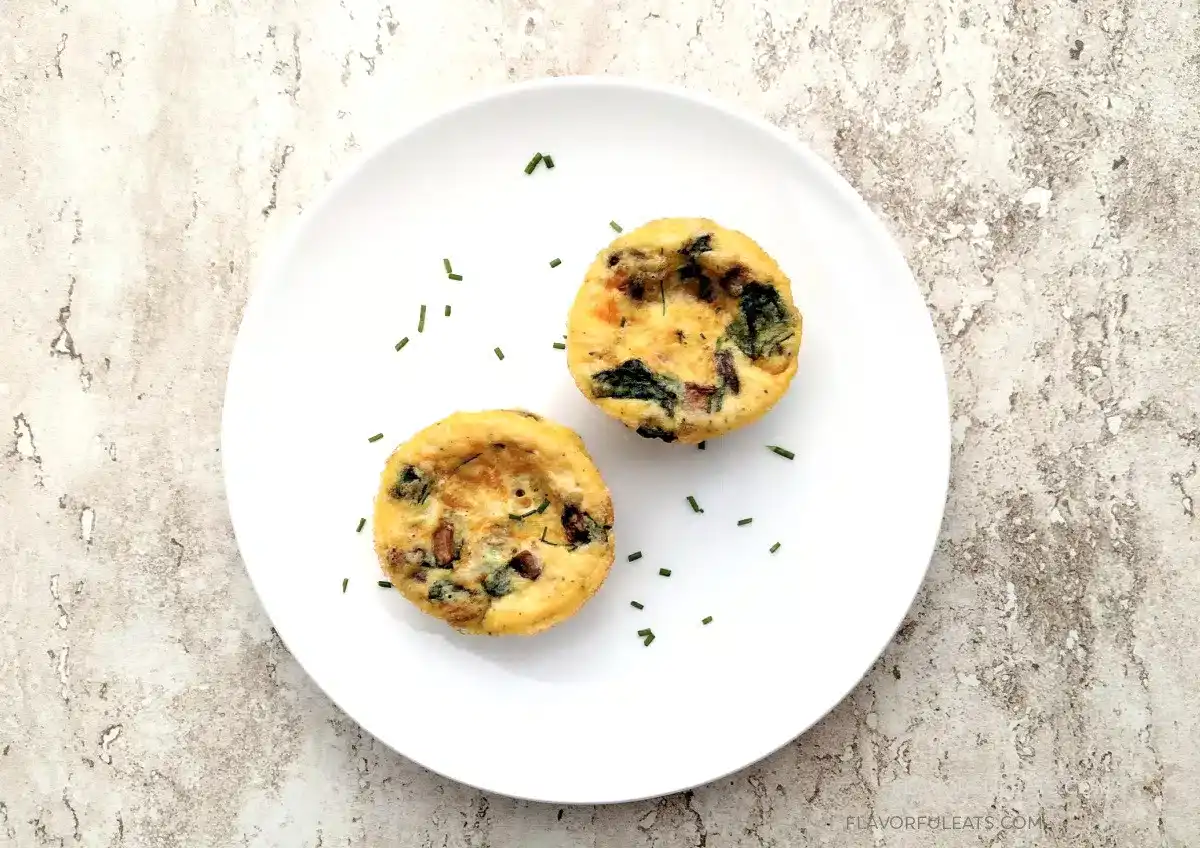 Spinach & Mushroom Muffin Pan Omelets