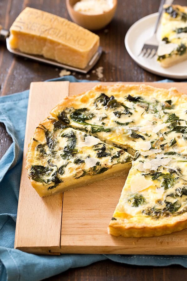 Spinach Parmesan Quiche