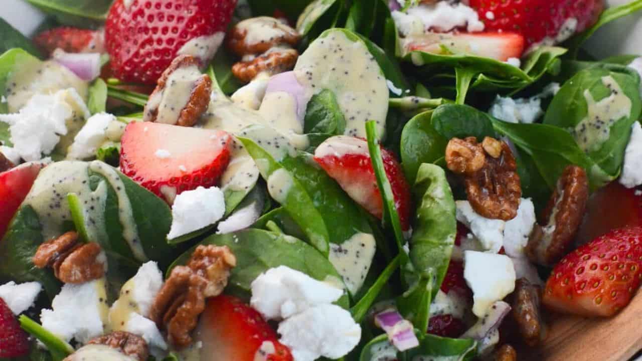 Strawberry Spinach Salad