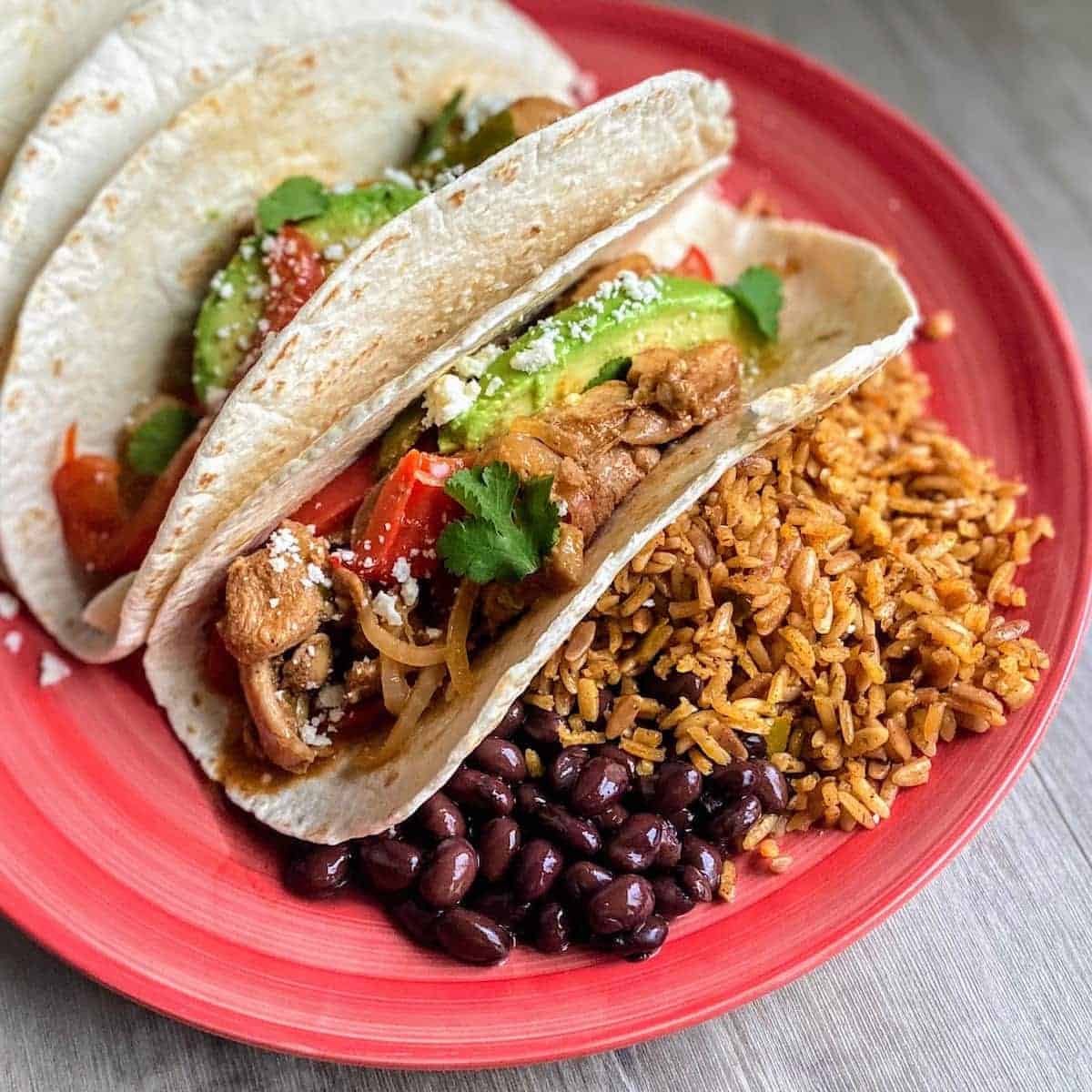 Super Yummy Chicken Fajita Tacos