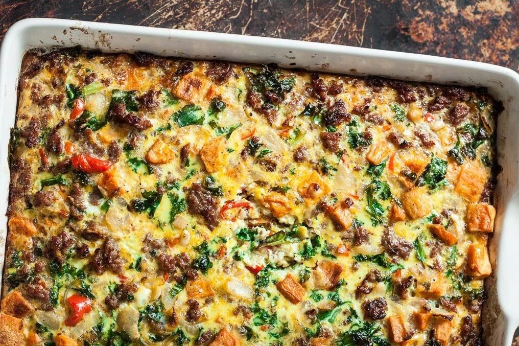 Sweet Potato Sausage Breakfast Casserole