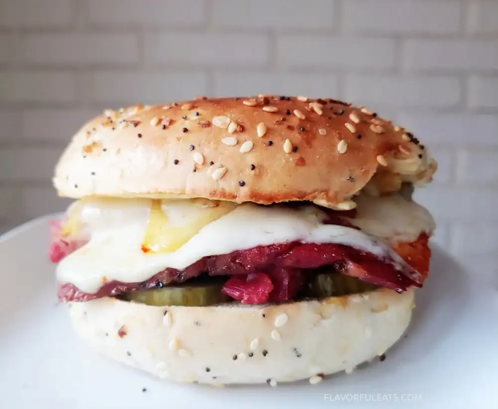 The Ultimate Corned Beef Bagel Sandwich