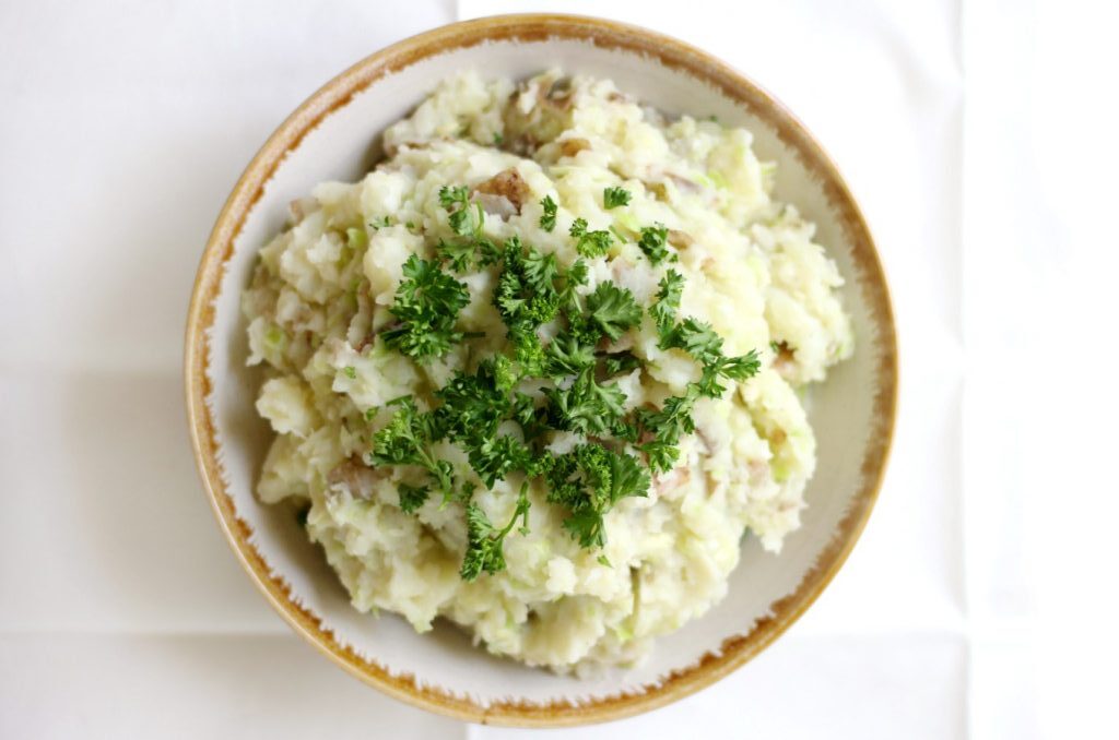 Traditional Vegan Irish Colcannon