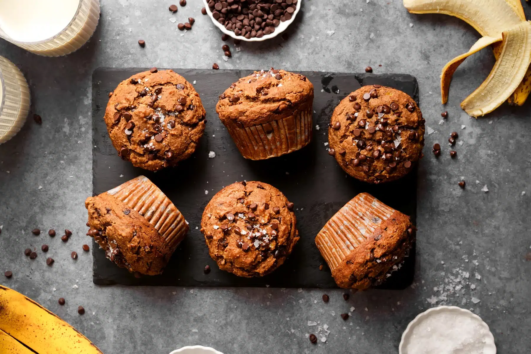 Chocolate Chip Banana Muffins