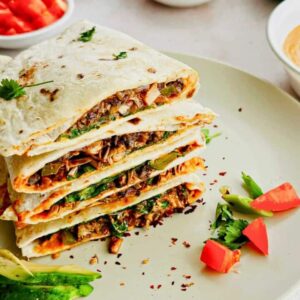Vegan Jackfruit Quesadillas