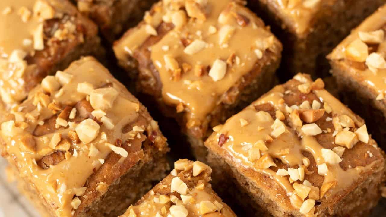 Vegan Peanut Butter Banana Cake