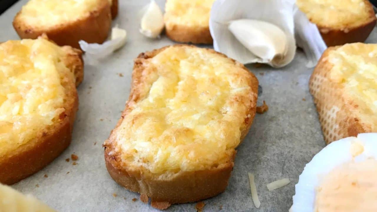 Warm Egg and Cheese Crostini