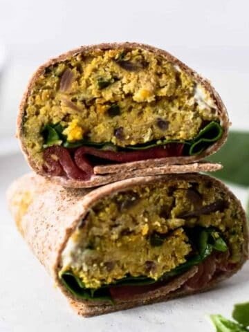 Falafel Wrap Recipe with Yogurt Sauce