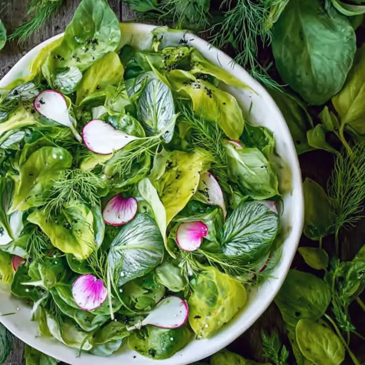 Fresh Spring Greens Salad