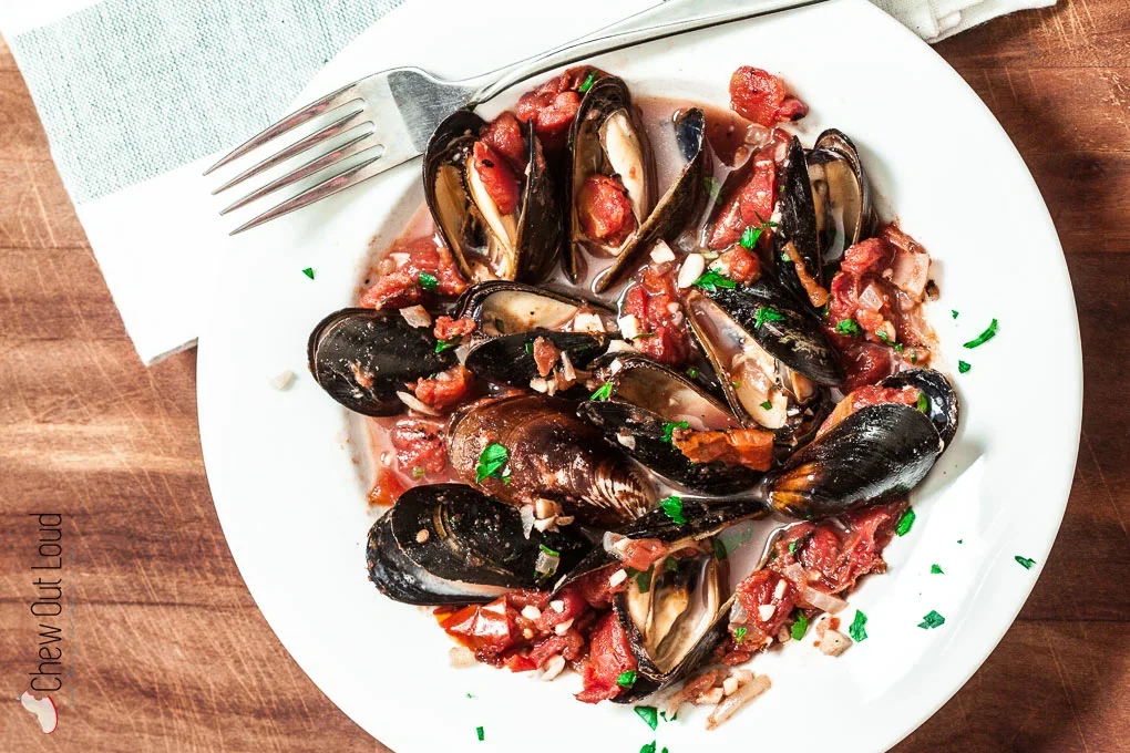 Healthy Mussels Garlic Tomatoes