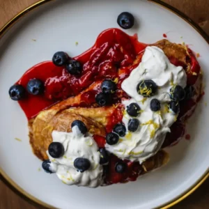 Lemon And Berry Sourdough French Toast