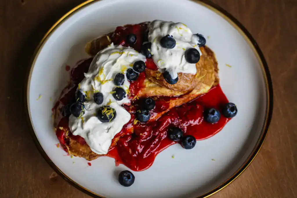Lemon And Berry Sourdough French Toast