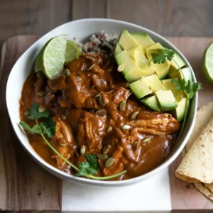 Chicken Mole with Homemade Mole Sauce