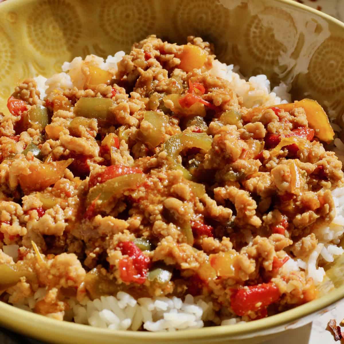 Minced Chicken Stir Fry