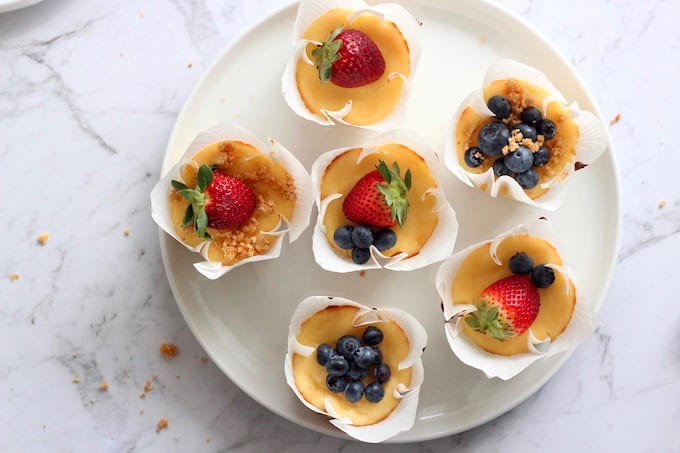 Mini Baked Cheesecakes