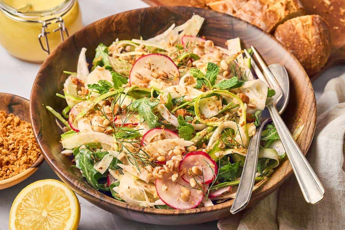 Shaved Asparagus Salad Fennel