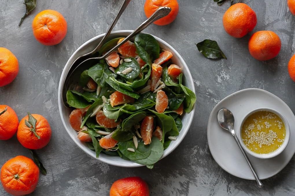 Spinach Mandarin Orange Salad