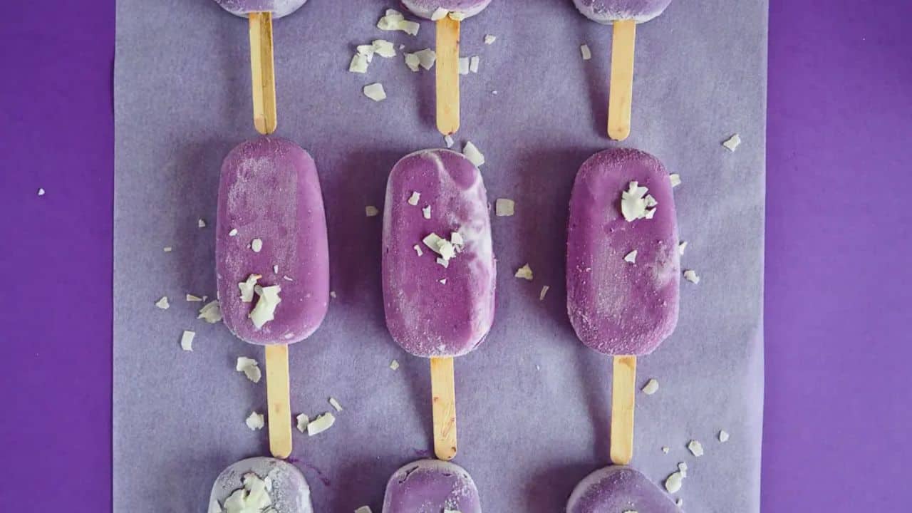 Ube Ice Cream Pops